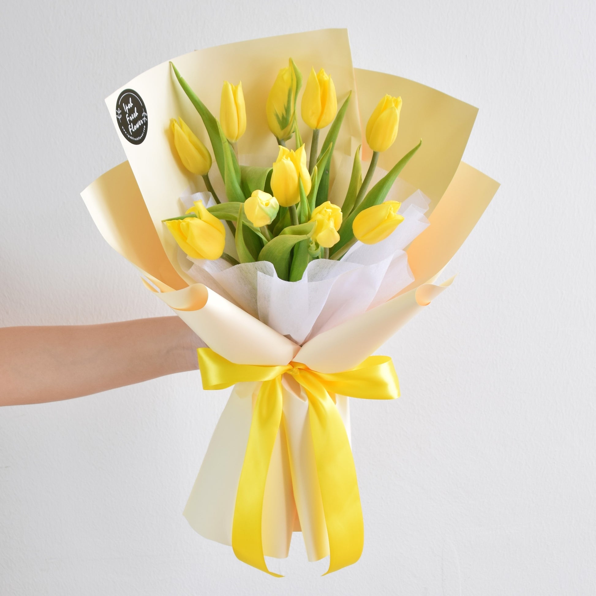 Yokohama Yellow Tulip Bouquet| Fresh Flower Bouquet Delivery