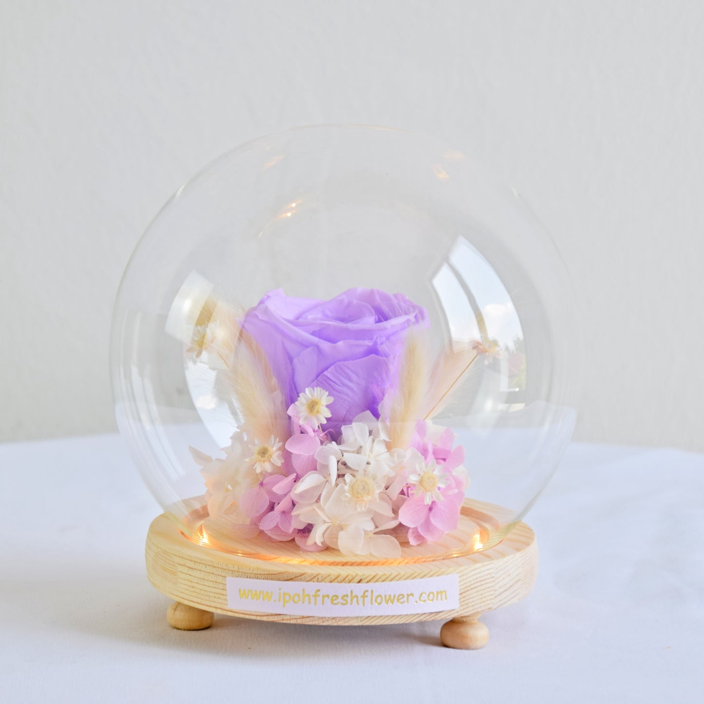 Zoe Preserved Flower Globe| Preserved Flowers Gift Delivery