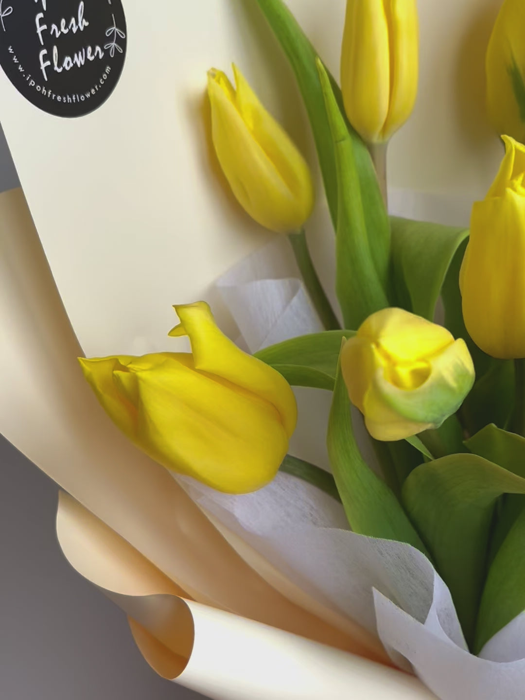 Yokohama Yellow Tulip Bouquet| Fresh Flower Bouquet Delivery