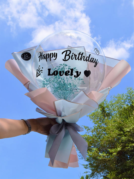 Balloon Bouquet- Baby Blue Balloon