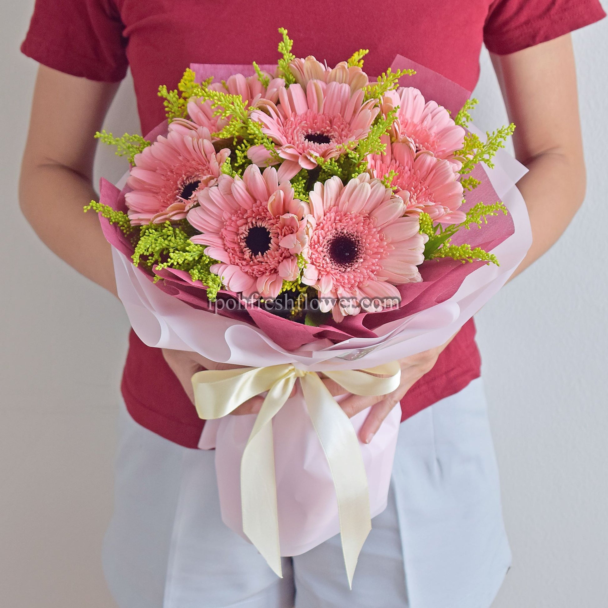 Blush Blooms| Daisy Fresh Flower Bouquet Delivery