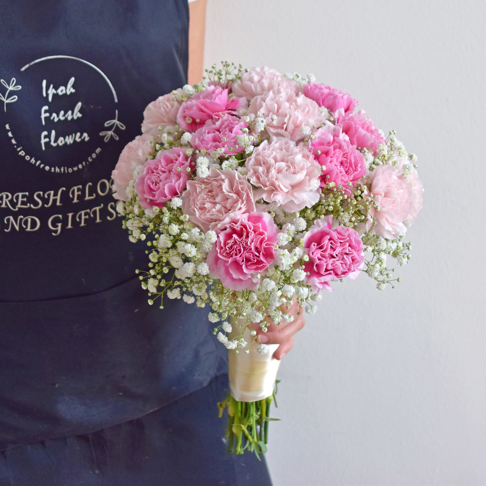 Carnation Bridal Bouquet- Cassie