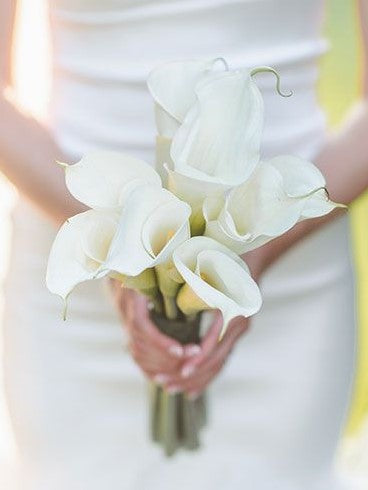 Lilah Cala lilies Bridal Bouquet| Personalized Flower Bouquet For Wedding & ROM