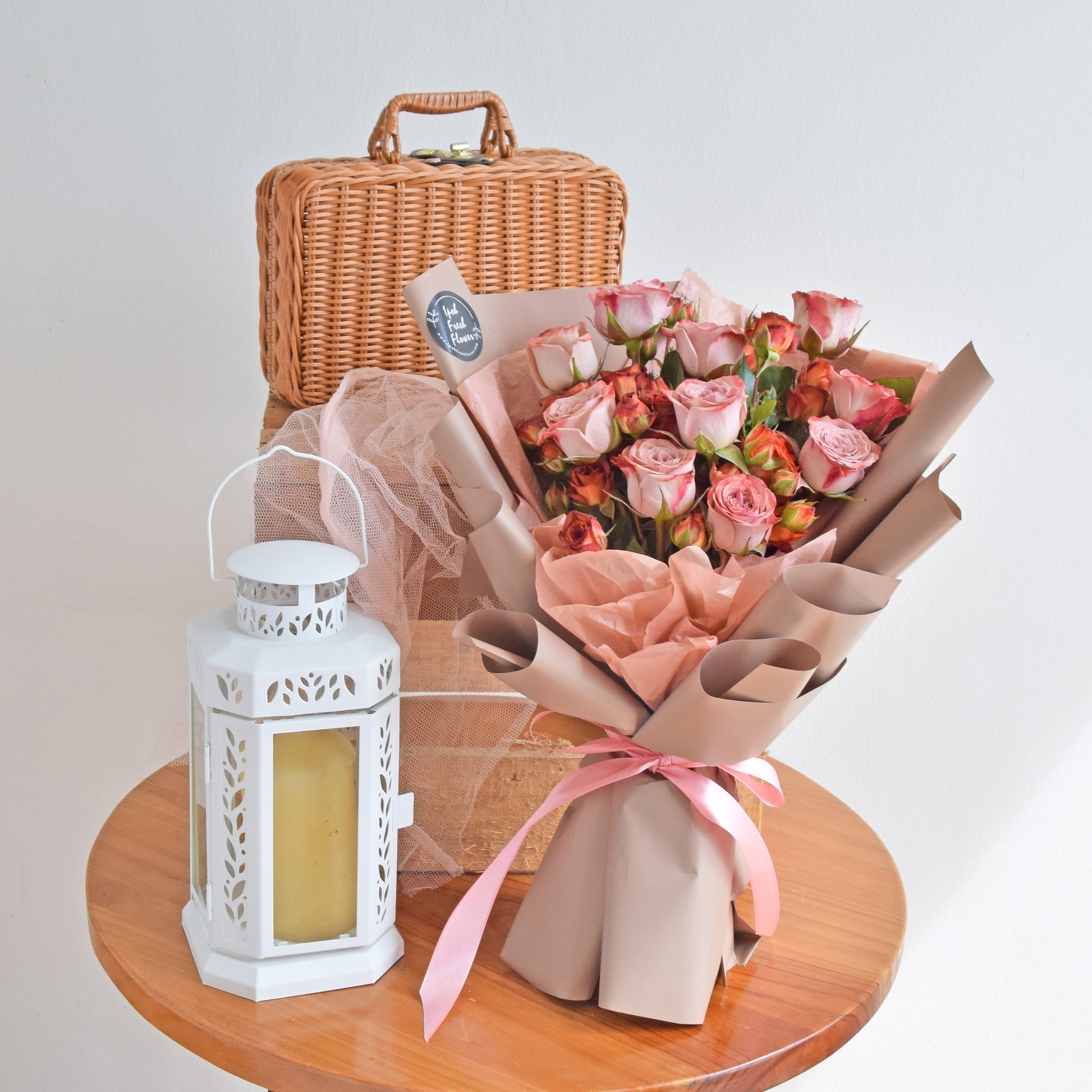Cappuccino Rose| Valentine Fresh Flower Bouquet| Same Day Delivery