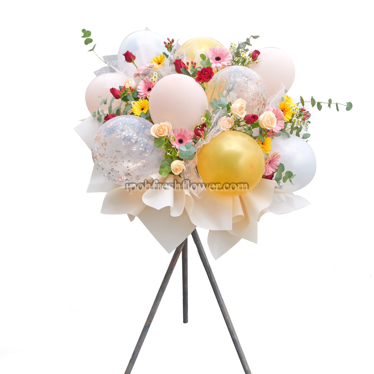 Ceremory| Grand opening flower stand with balloons