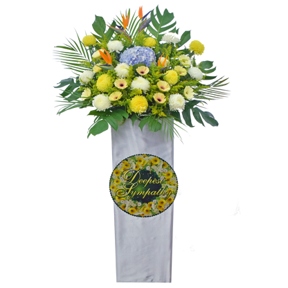 Condolence Wreaths & Funeral Flower Stand B8| Free Delivery