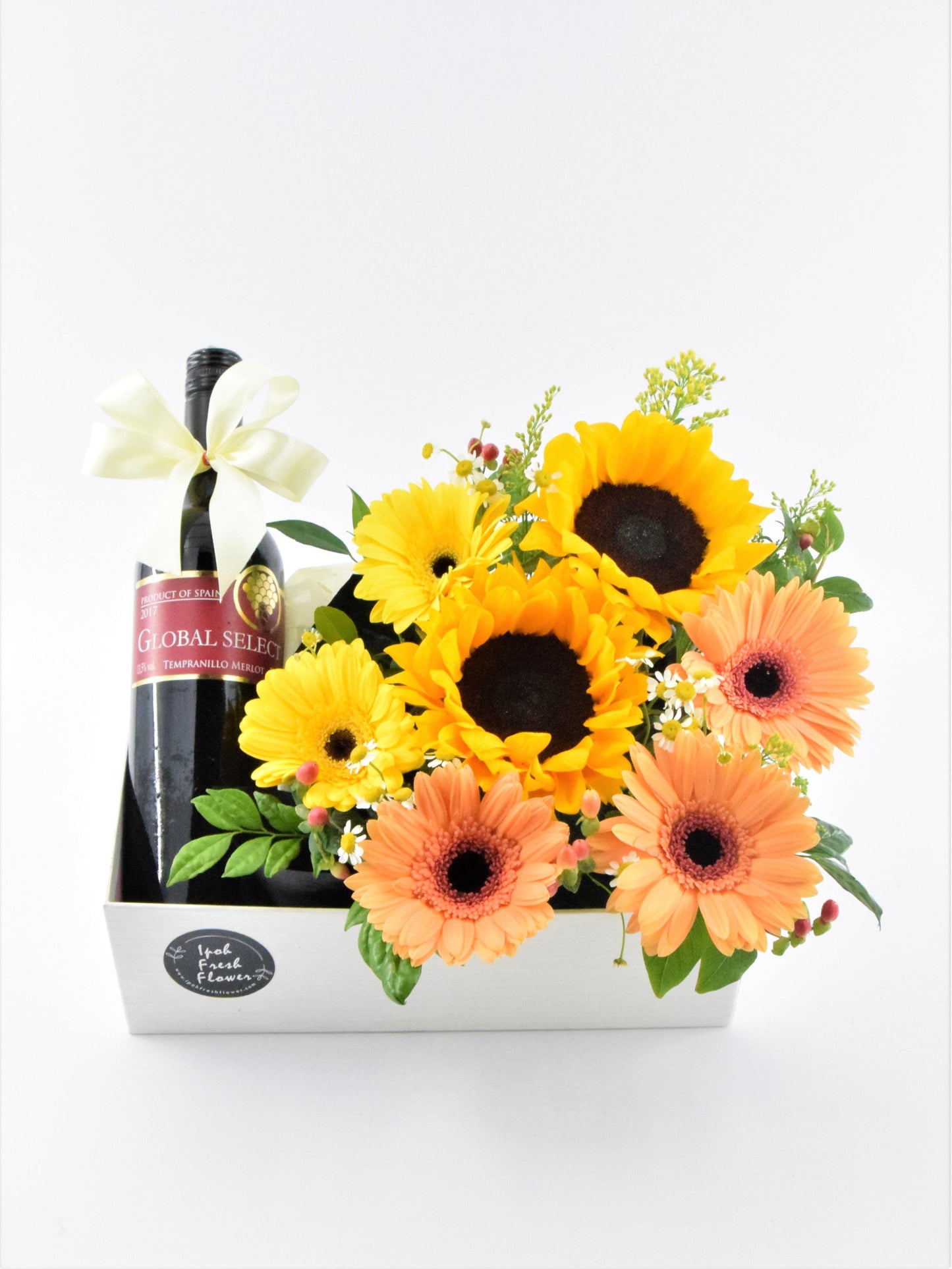 Wine Box Treasure| Fresh Flower Bloom Box