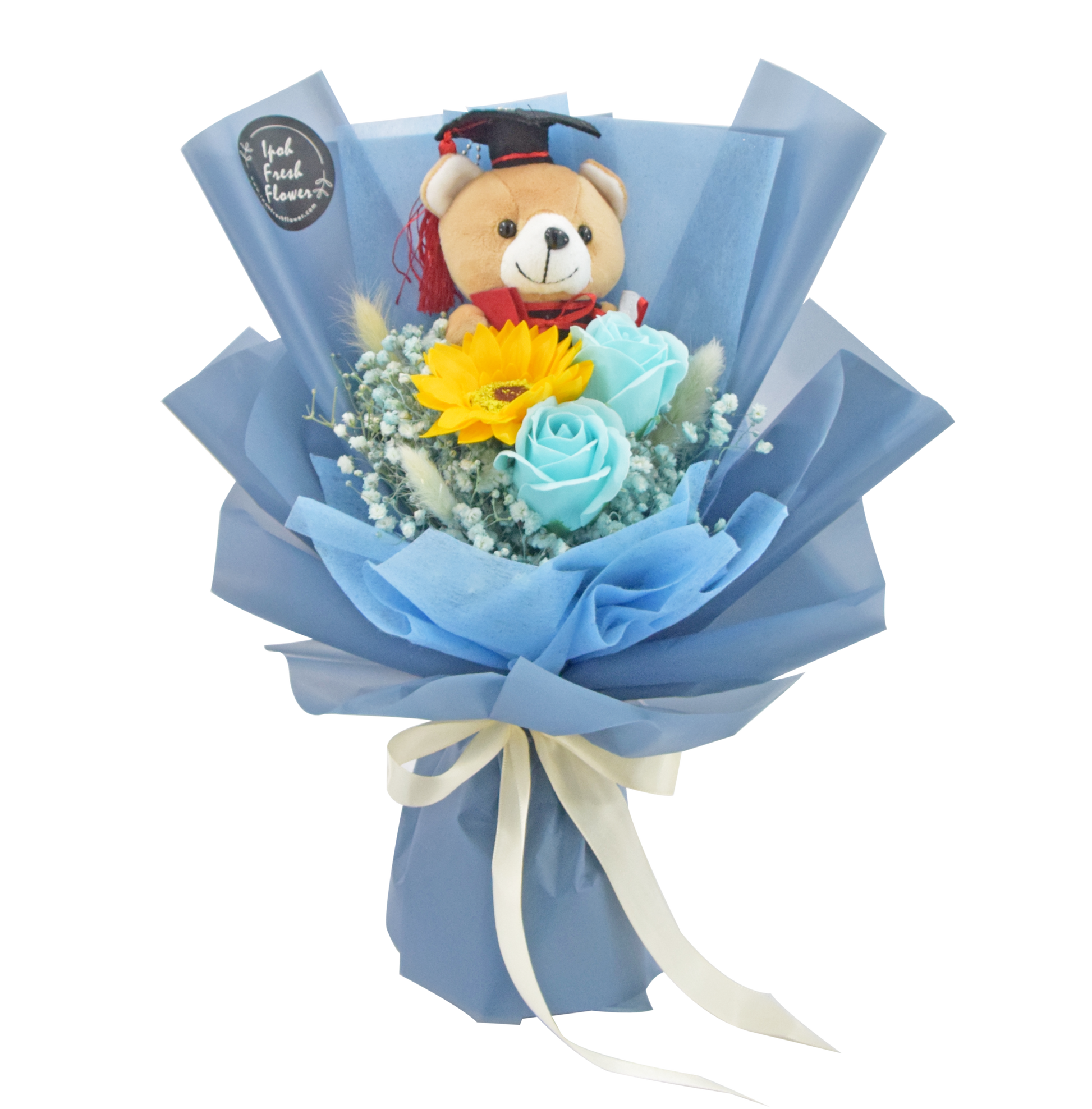 Mini Graduation Bouquet| Soap Flower Bouquet| Debbie Grad 