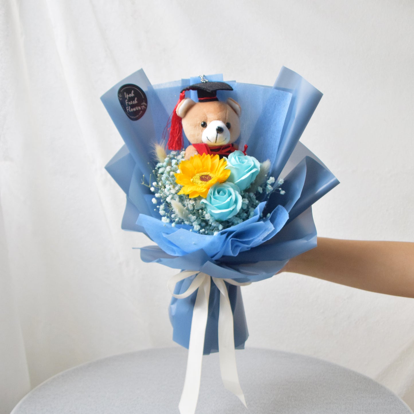 Mini Graduation Bouquet| Soap Flower Bouquet| Debbie Grad 