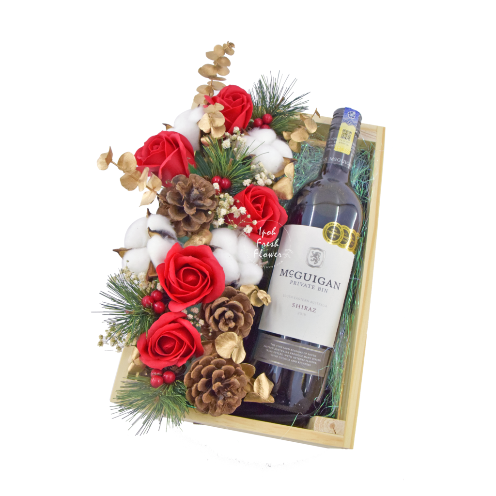 Everest Wine Box| Soap Flowers