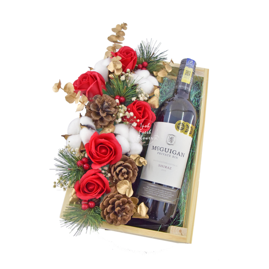Everest Wine Box| Soap Flowers