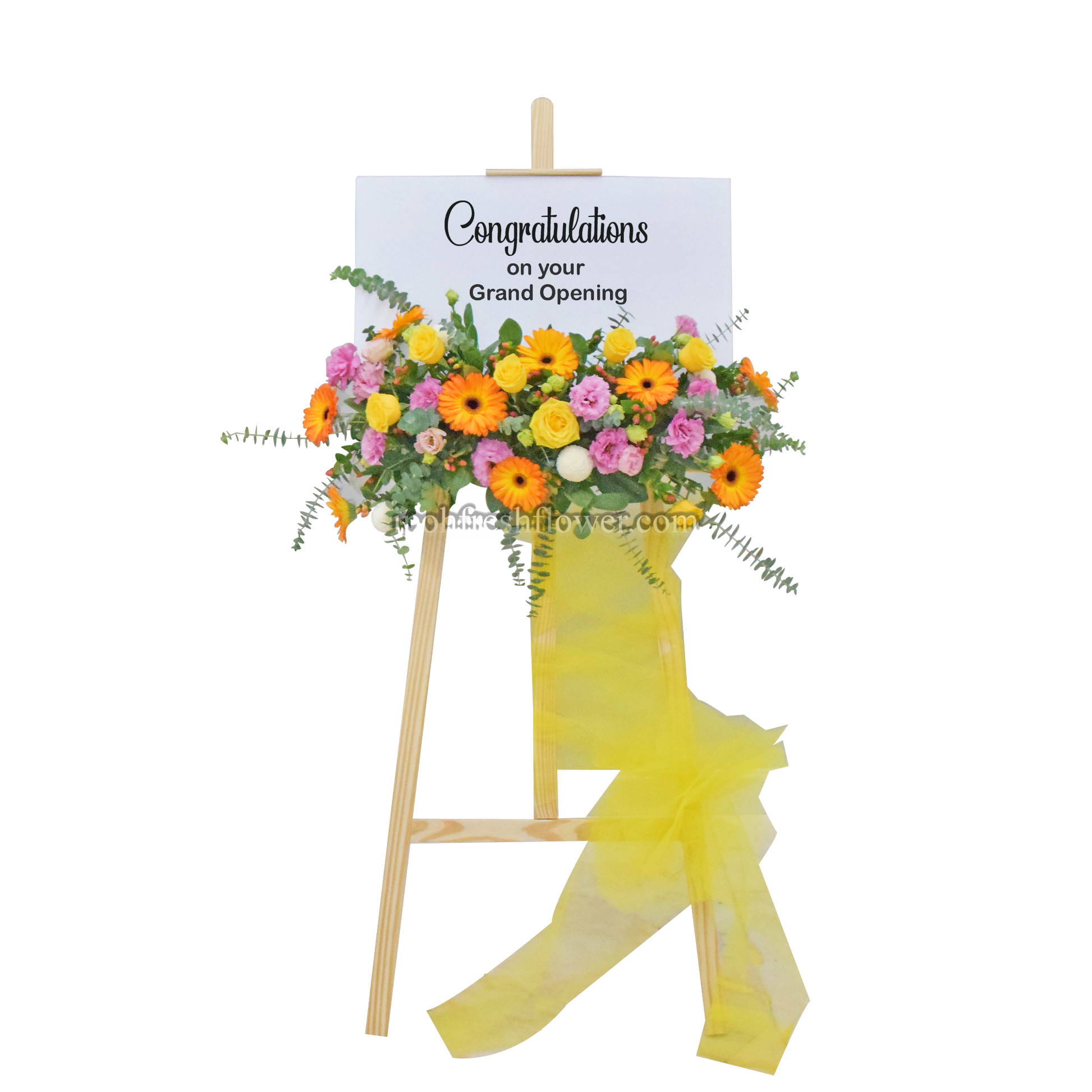 Gold Vision| Grand Opening Fresh Flowers Board Stands & Congratulations flowers