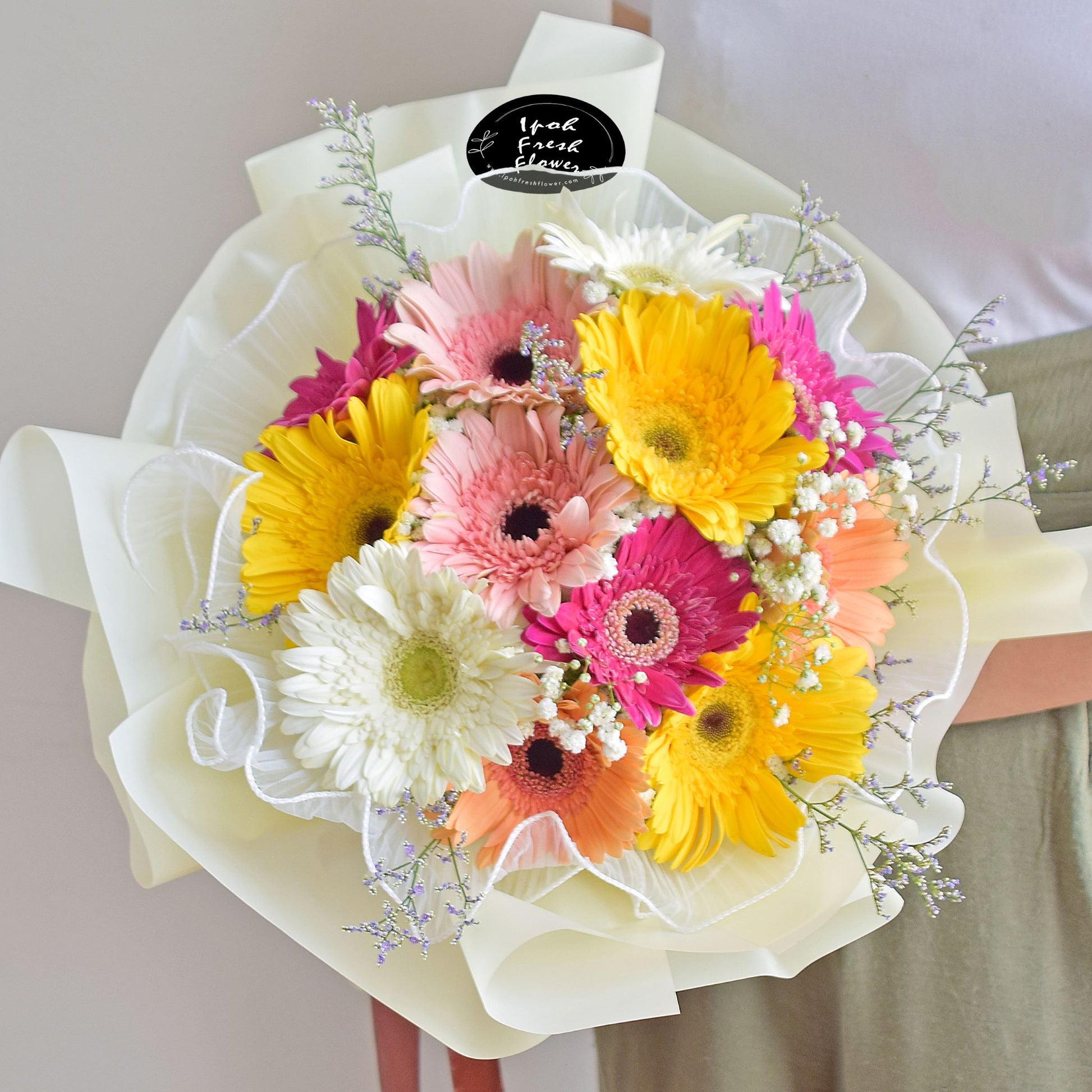 Happy Vibrant| Colourful Daisy Fresh Flower Bouquet Delivery
