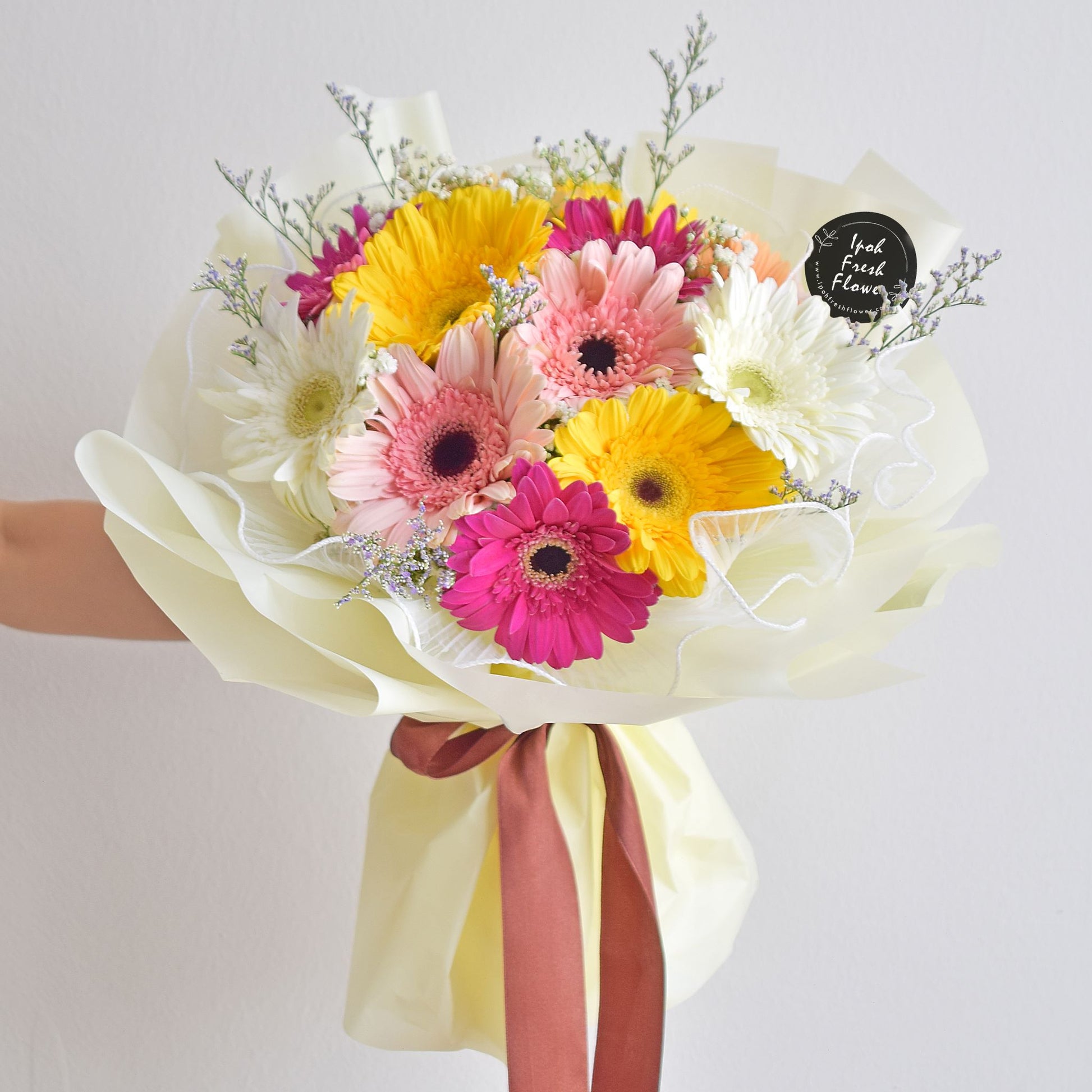 Happy Vibrant| Colourful Daisy Fresh Flower Bouquet Delivery
