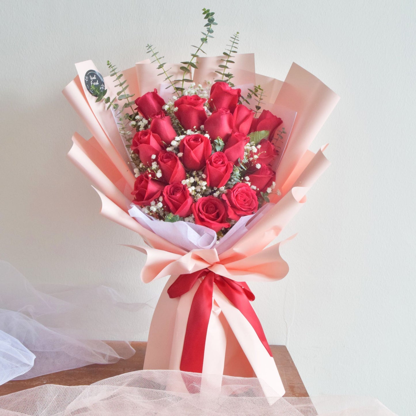 Hermosa| Valentine Roses Bouquet| Fresh Flower Delivery