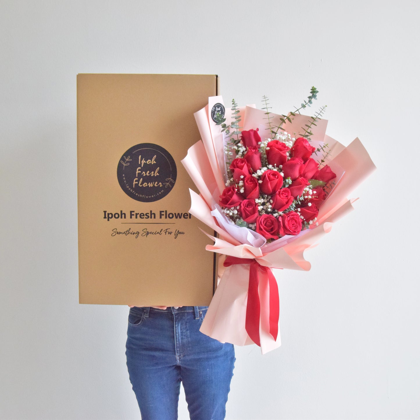 Hermosa| Valentine Roses Bouquet| Fresh Flower Delivery