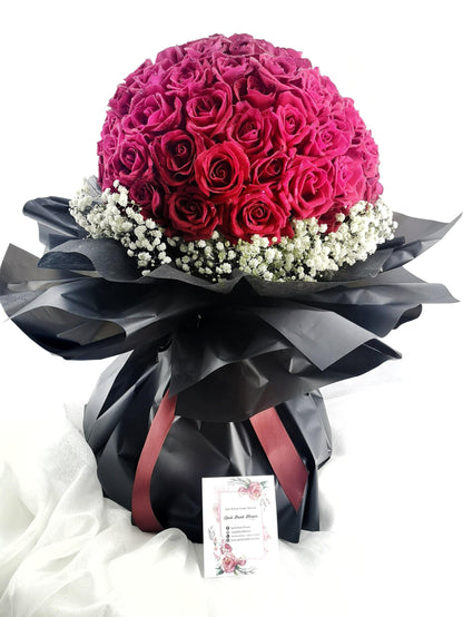Beloved Love- 33 Roses Bouquet | Fresh Flower Bouquet Delivery