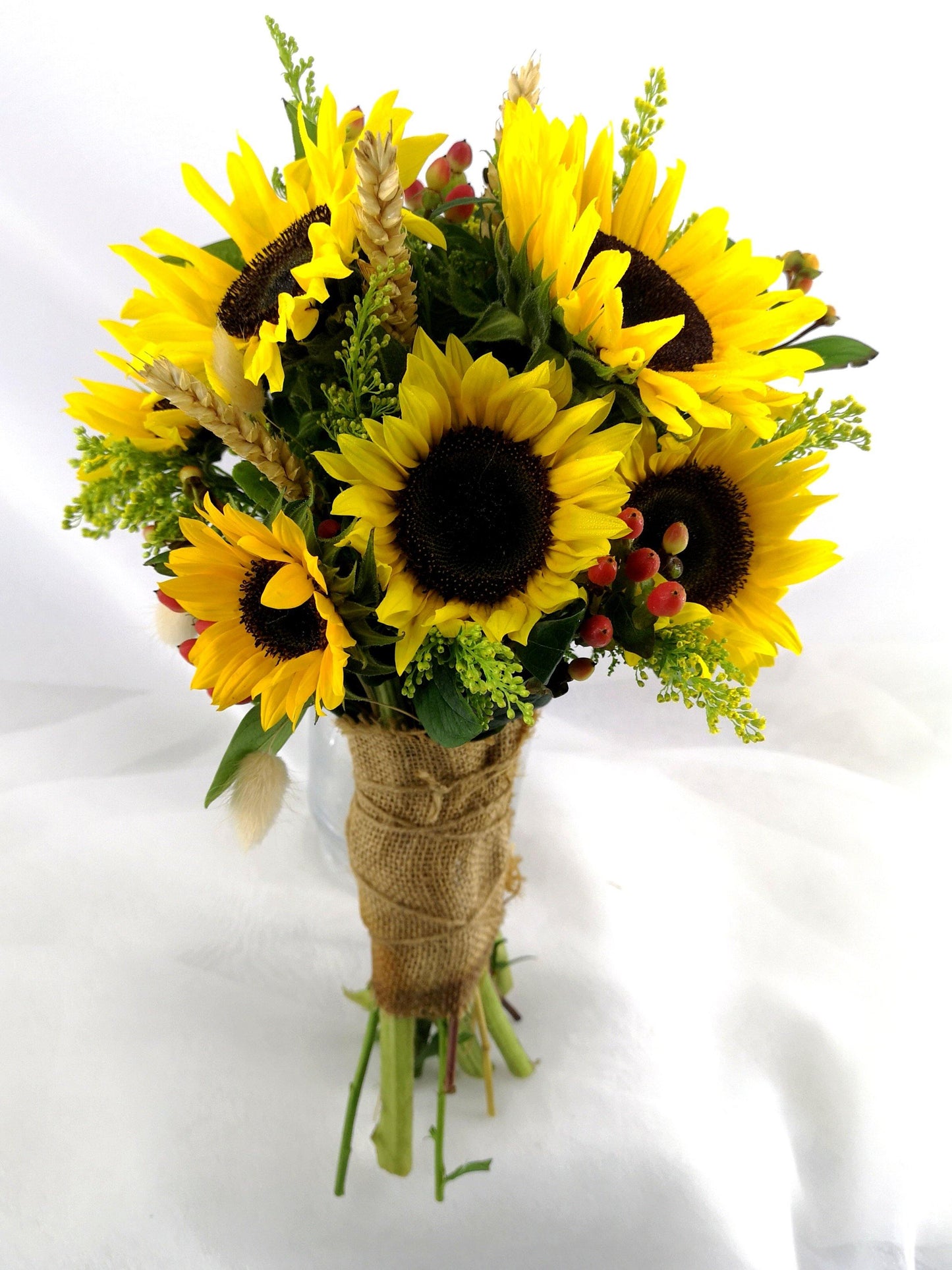 Sasha Sunflower Bridal Bouquet|  Personalized Bridal Bouquet For ROM & Wedding