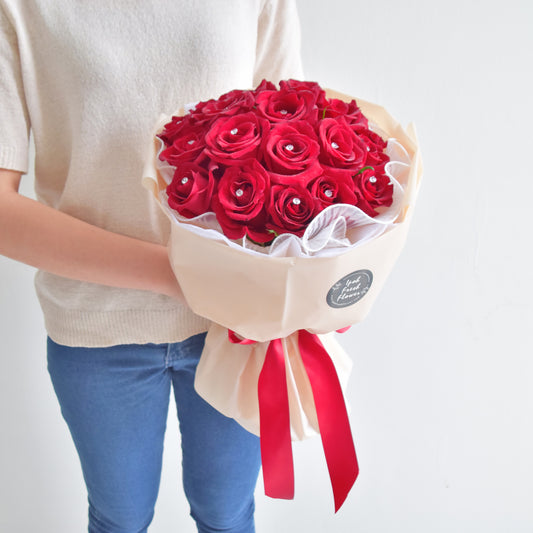 Jasper| Valentine Roses Bouquet| Fresh Flower Delivery