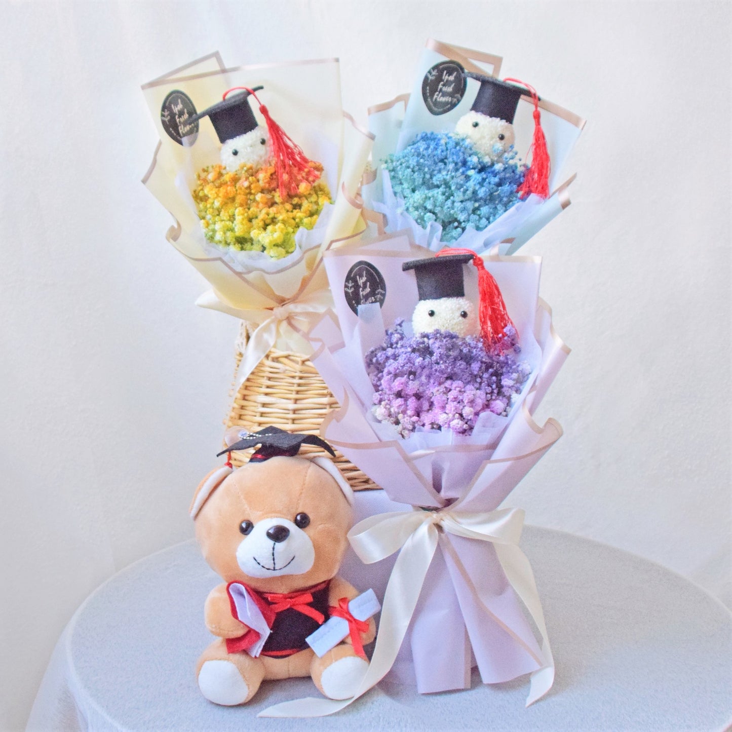 Eudora House mini bear bouquet, graduation gift, teacher's day