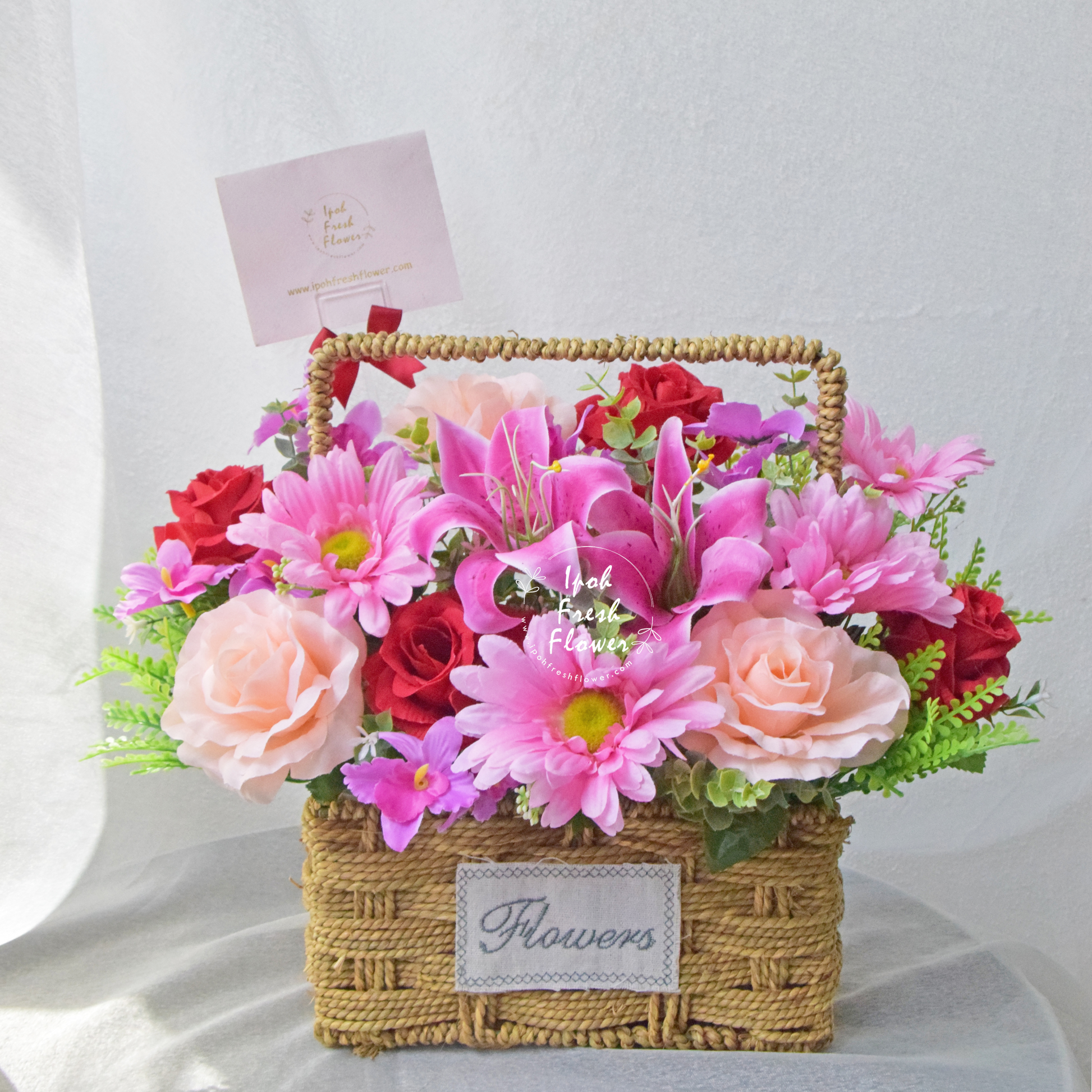 Maeve Artificial Flower Basket| Opening Flower Delivery
