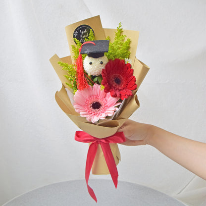 Mini Graduation Bouquet| Fresh Flower Bouquet
