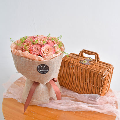Rustic Cappuccino Rose| Fresh Flower Bouquet| Same Day Delivery