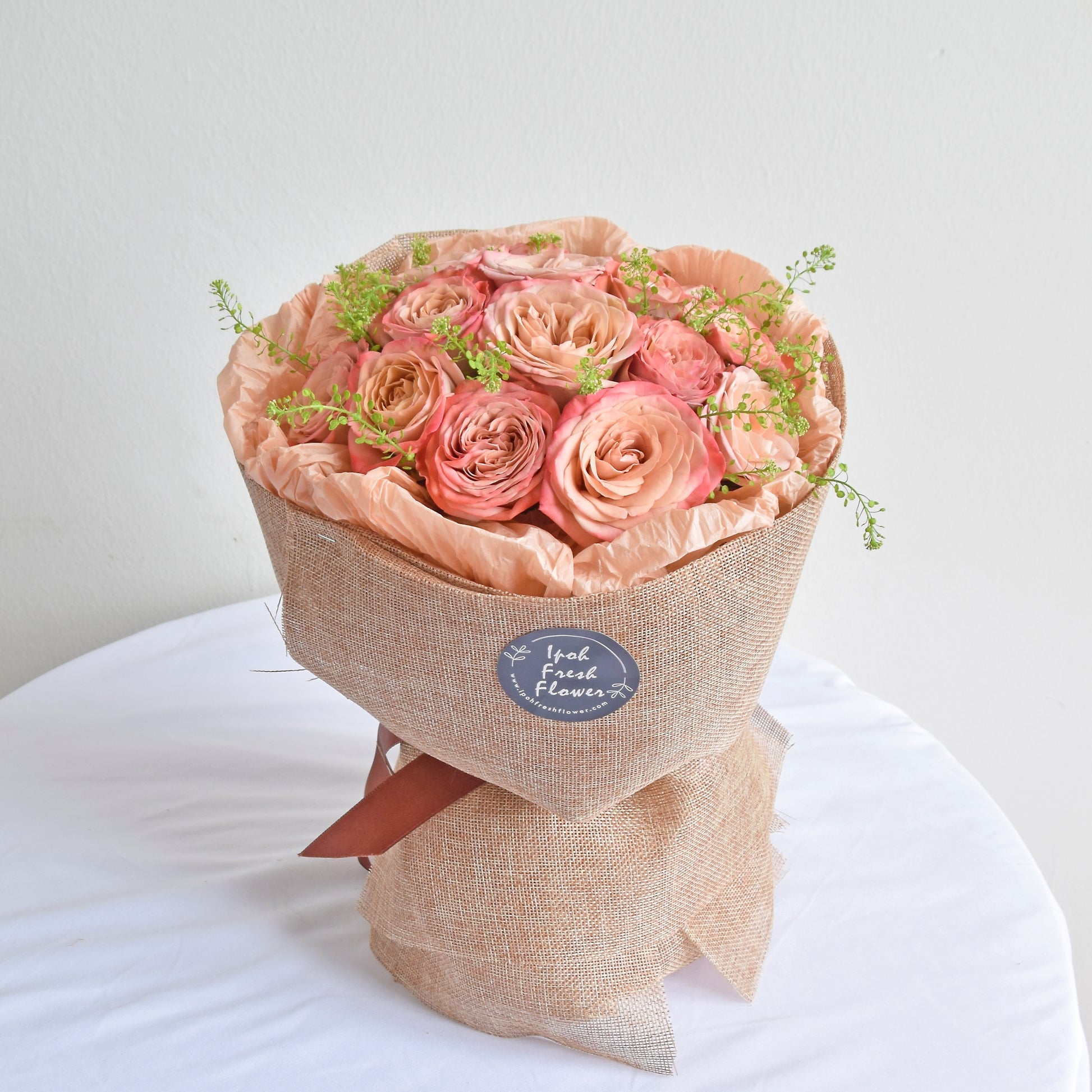 Rustic Cappuccino Rose| Fresh Flower Bouquet| Same Day Delivery