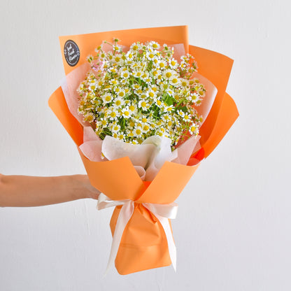 Serein Chamomile Bouquet| Same Day Fresh Flower Delivery