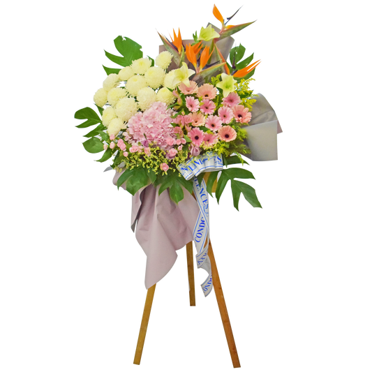 Serenity Wreath| Condolence Flower Stand