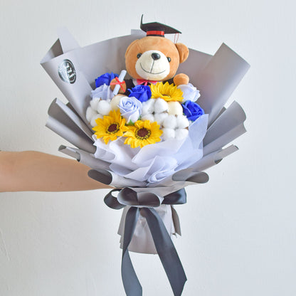 Smart Grad Soap Flowers| Graduation Bouquet| Graduation Gift Delivery