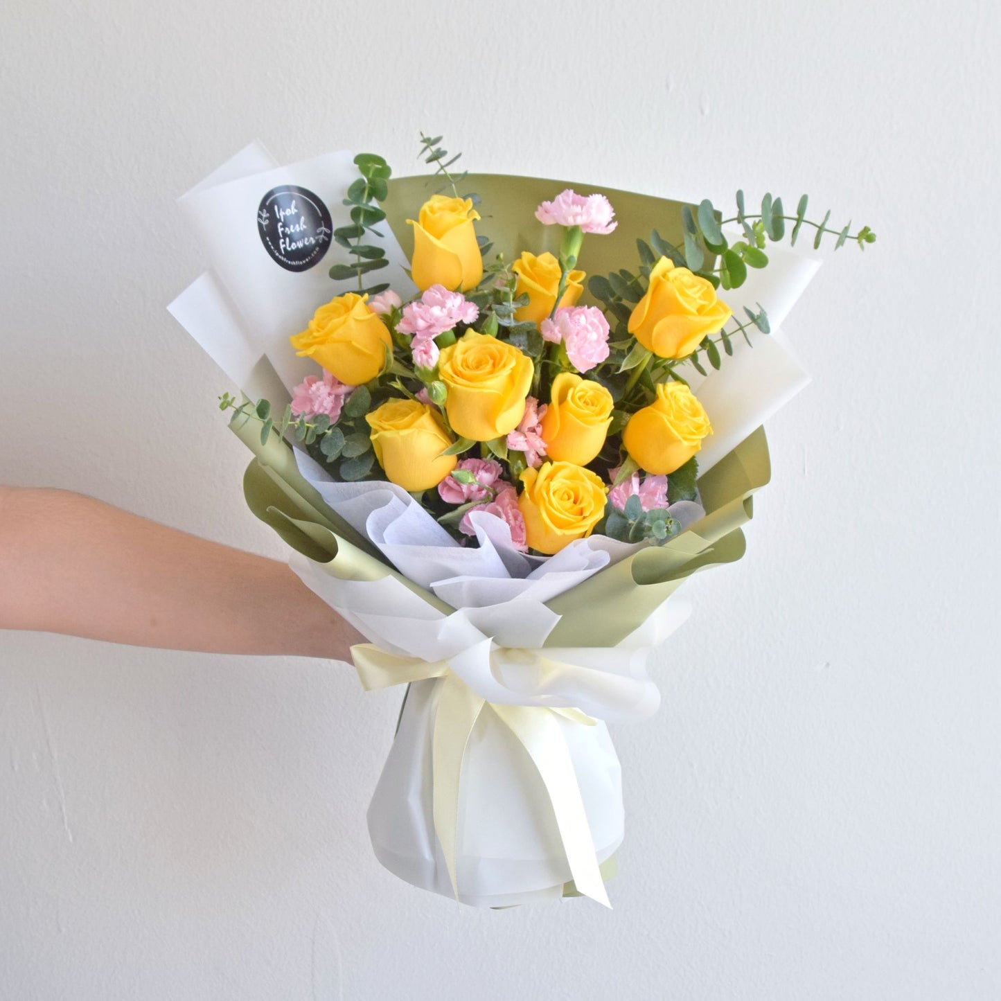 Sunshine Yellow Roses Bouquet| Fresh Flower Delivery