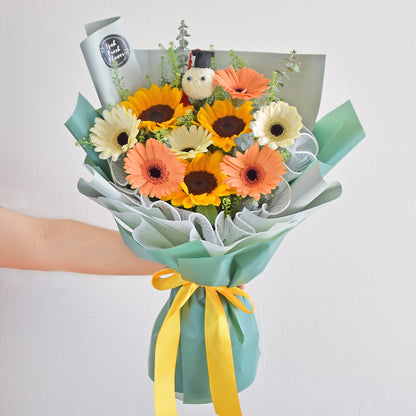 Visionary| Sunflowers & Daisy Fresh Flower Bouquet Delivery