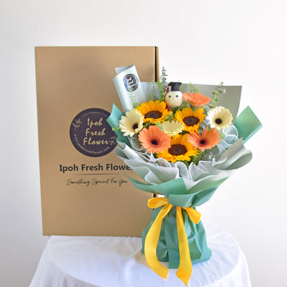 Visionary| Sunflowers & Daisy Fresh Flower Bouquet Delivery